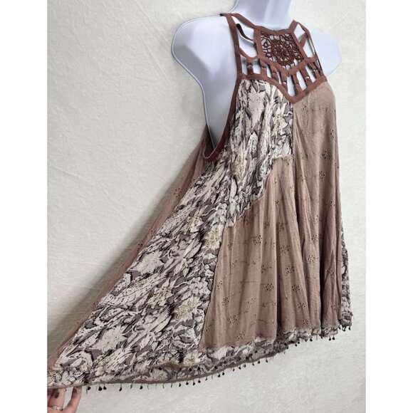 Free People Women's Size Small Tunic Top Trapeze Mini Dress - Picture 4 of 11